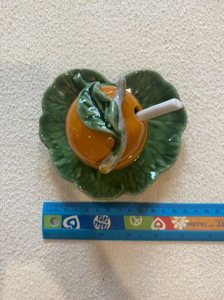 Açucareiro Bordallo Pinheiro Laranja