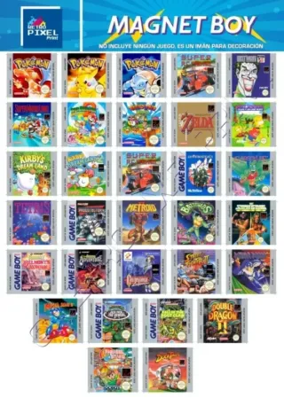 3ud. MAGNET BOY imanes nevera GAME BOY