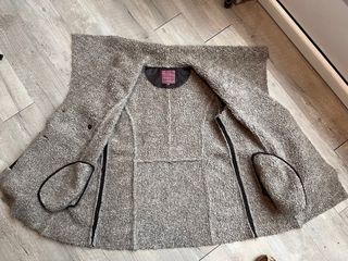 Abrigo polipiel borreguillo marrón