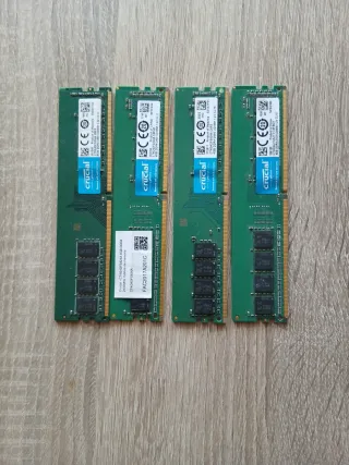 4x Crucial 4GB DDR4 RAM Módulos