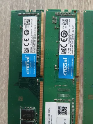 4x Crucial 4GB DDR4 RAM Módulos
