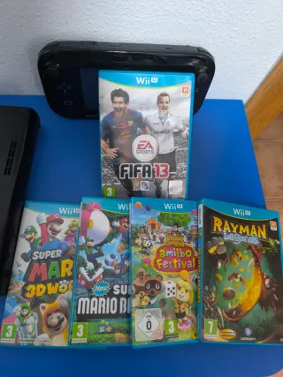 Nintendo Wii U Nera + Giochi