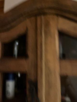 Estante de pared madera y cristal