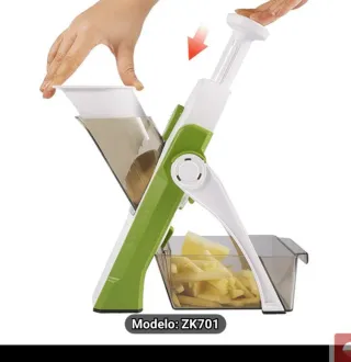 Cortador De Verduras Mandolina Seguro