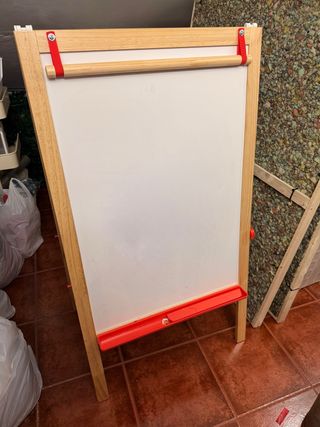 Pizarra doble cara madera y blanca