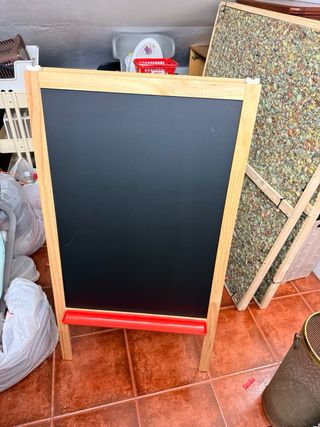 Pizarra doble cara madera y blanca