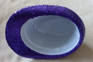 Sombrero Morado Lentejuelas