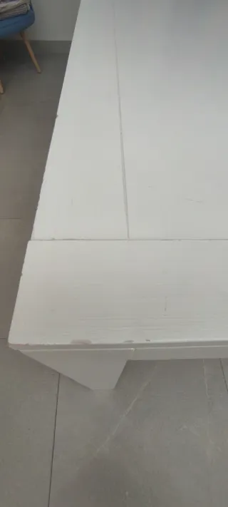 Mesa extensible madera blanca 140/190