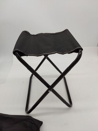 Taburete Plegable Portatil, Silla Camping Plegable Ligera Negro Taburetes Plegables, Silla Portatil Camping De Pesca para Pesca