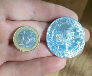 1000 Escudos Plata 1995 KM#686