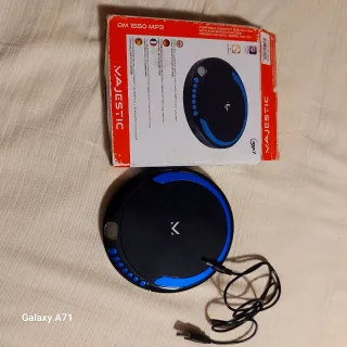 Lettore CD Portatile Nero e Blu