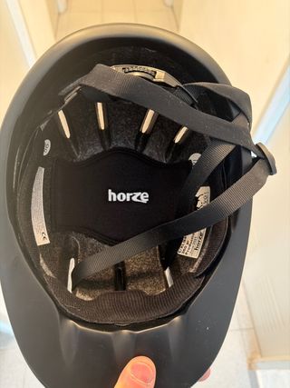 Casco Hípica Horze Negro Talla L/XL