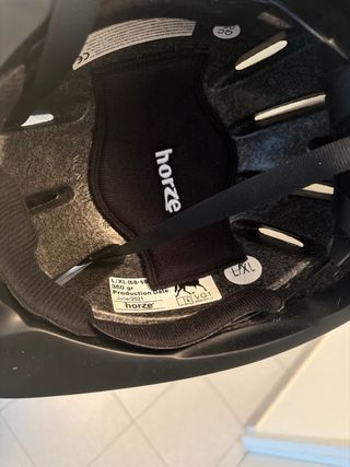Casco Hípica Horze Negro Talla L/XL