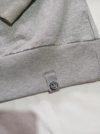 Felpa Boxeur Des Rues glitterata grigia