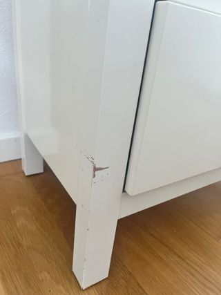 Mesita de noche Ikea blanca