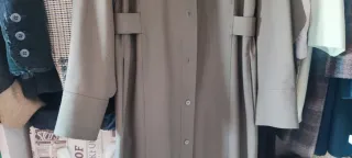 Vestido/Sobrecamisa Massimo Dutti Verde Talla S