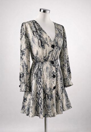 Vestido Zara Animal Print Camisero XS | Satinado