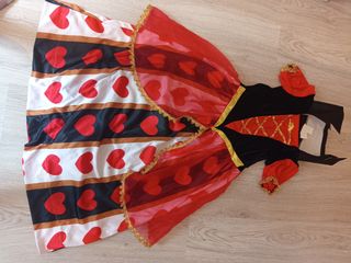 Disfraz Reina Corazones Niña Talla 10-12