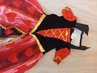 Disfraz Reina Corazones Niña Talla 10-12