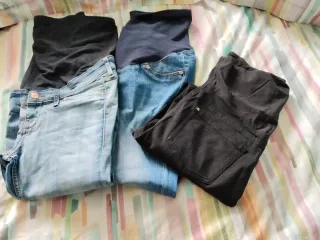 Lote 3 Pantalones Premamá Talla M