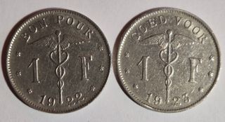 Belgio,Buono 1F.Francese e Tedesco 1922 1923.SPL.