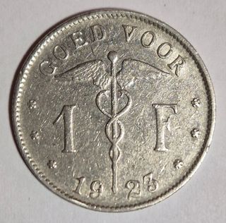 Belgio,Buono 1F.Francese e Tedesco 1922 1923.SPL.