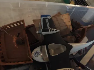 Playmobil Avión Policía y Barco Pirata