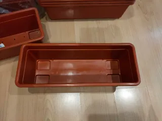 Jardinera Plástico Marrón