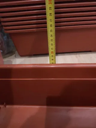 Jardinera Plástico Marrón