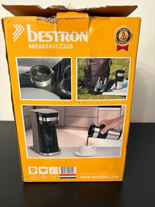 Cafetera Bestron con termo
