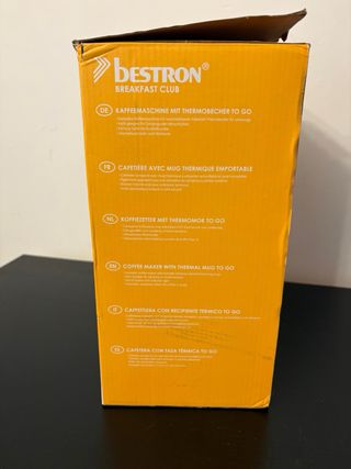 Cafetera Bestron con termo