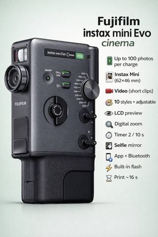 Fujifilm Instax Mini Evo Cinema Cámara