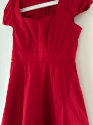 Vestido Rojo Estilo Retro Talla 40