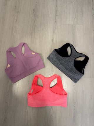 Conjunto 3 Tops Deportivos Talla S