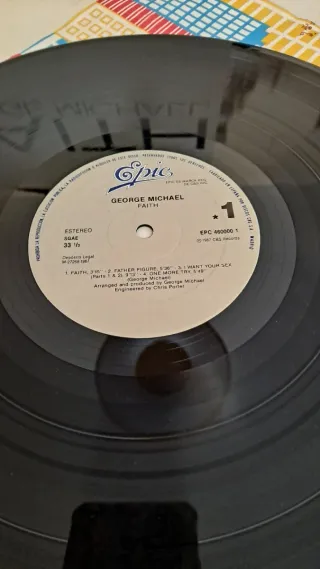 Vinilo ,George Michael, Faith 1987