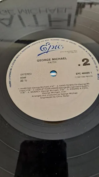Vinilo ,George Michael, Faith 1987
