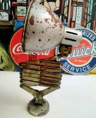 Lámpara Flexo Metal Acordeón Vintage