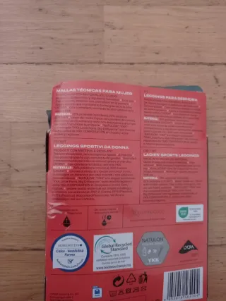 Mallas técnicas Crivit mujer S verde