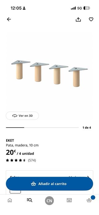 Estantería IKEA EKET 4 módulos