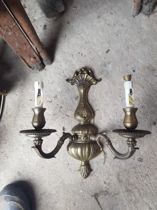 Aplique de pared bronce