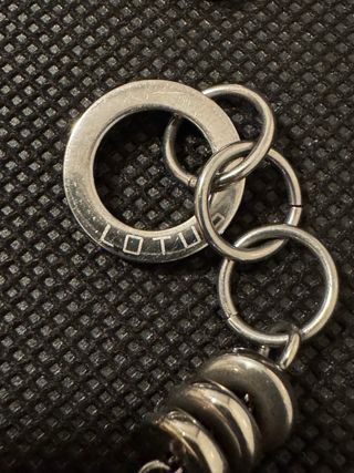 Pulsera Lotus Acero y Ámbar Naranja