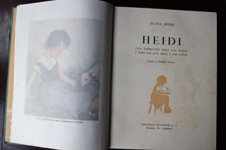 Heidi-Juana Spyri-Juventud, 1a Ed. de lujo, 1954