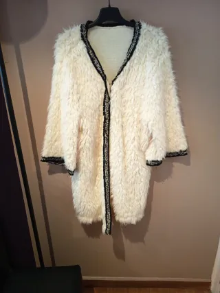 Chaqueta pelo beige T L