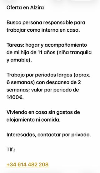 Oferta en Alzira