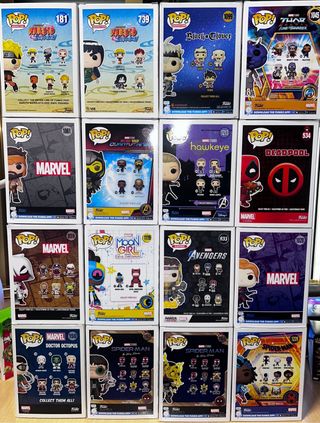 Funko Pop Varios Personajes, 8€ la unidad.