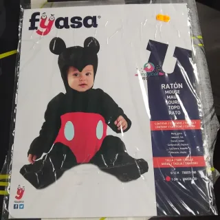 Disfraz Mickey Mouse Bebé Talla 12-24 Meses