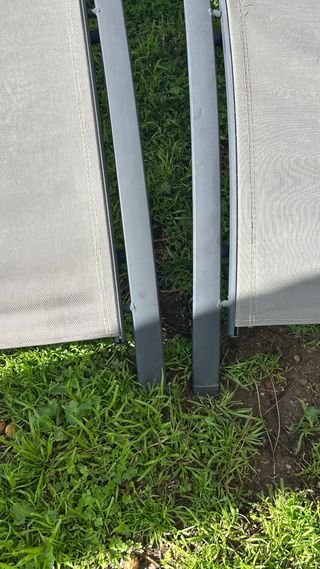 2 Tumbonas Piscina Aluminio no pesan nada