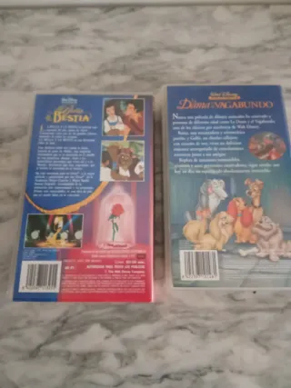 Lote 6 Películas VHS Disney Clásicos (Español)