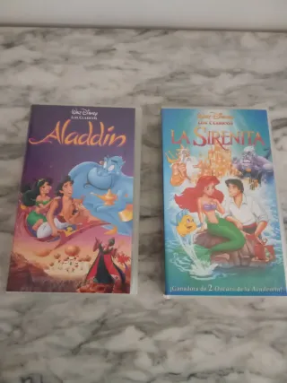 Lote 6 Películas VHS Disney Clásicos (Español)