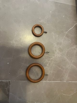 Barras de cortina de madera